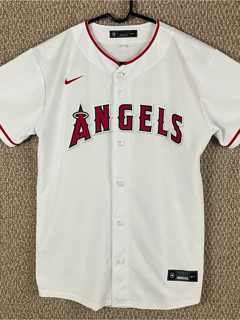 Shohei Ohtani Angels Nike Jersey Size Youth Large 14/16 California Button Up R3